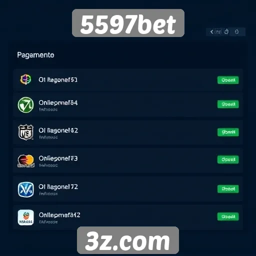 Opções de pagamento disponíveis no 5597bet